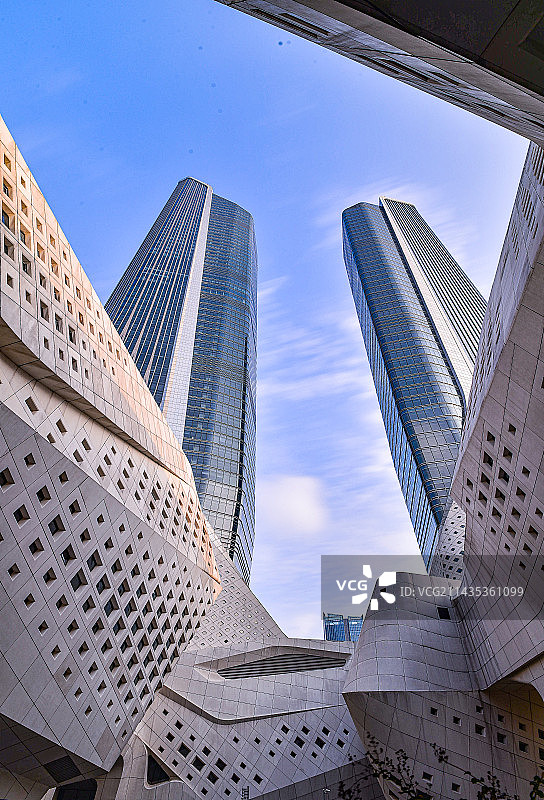 南京青奥中心双子塔图片素材