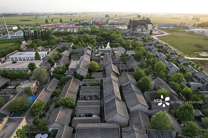 五一期间的获嘉县同盟镇袁家村图片素材