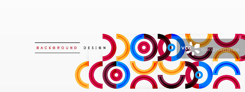 彩色的圆形抽象背景，充满活力图片素材