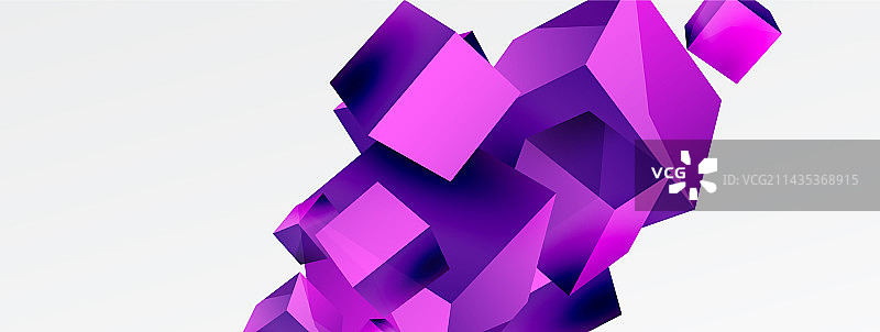 三维立方体抽象背景组成图片素材