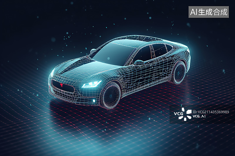 【AI数字艺术】新能源汽车图片素材