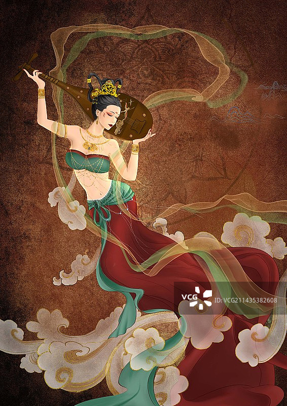 敦煌飞天图片素材