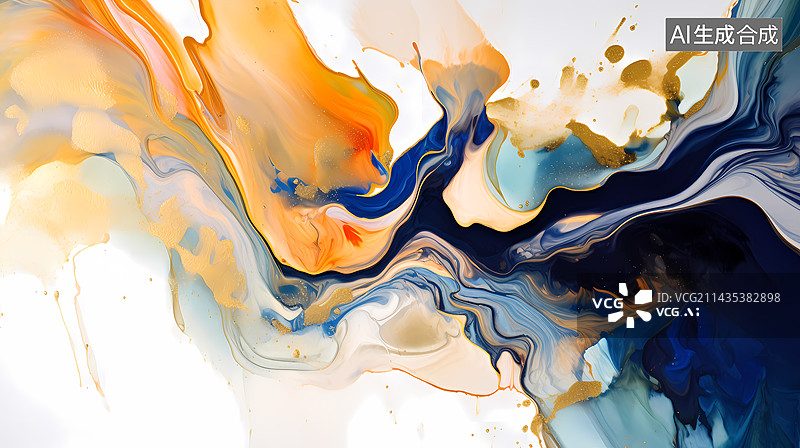 【AI数字艺术】泼墨晕染壁纸图片素材