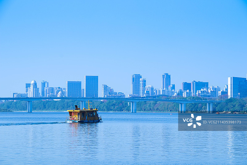 蓝调柳江图片素材