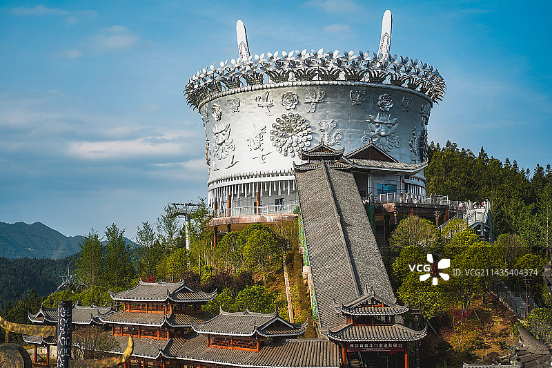 西江苗寨索道图片素材