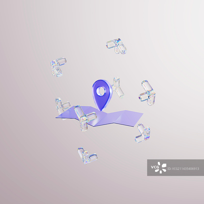 3D亚克力玻璃图标图片素材