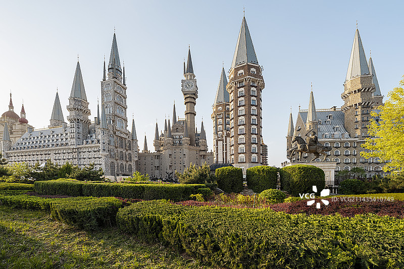 河北省石家庄市河北美术学院美院欧式城堡古堡图片素材