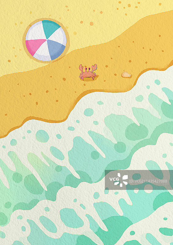 夏日海滩图片素材