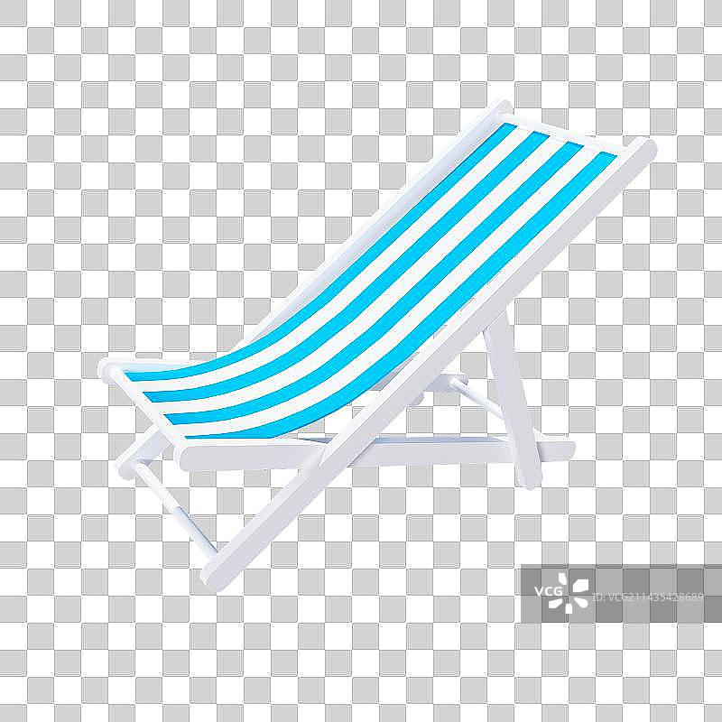 C4D立体沙滩椅元素图片素材