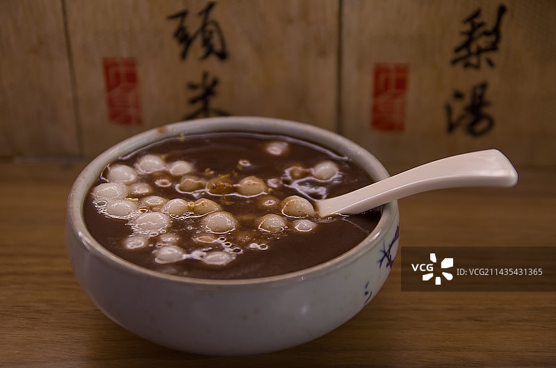 桂花赤豆小圆子图片素材