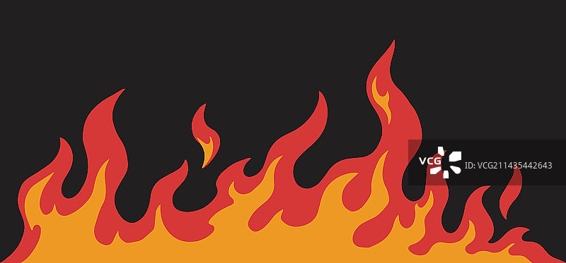 彩色火焰线条标志图片素材