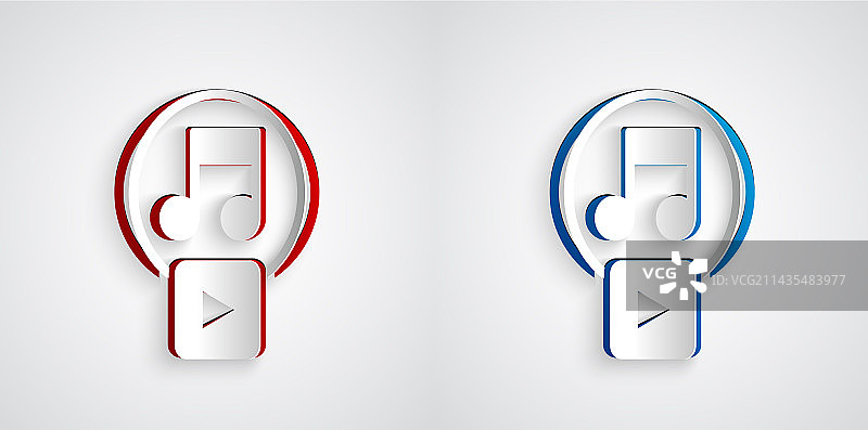 剪纸风格的方形图标：戏剧图片素材