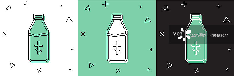 圣水瓶图标白色背景图片素材