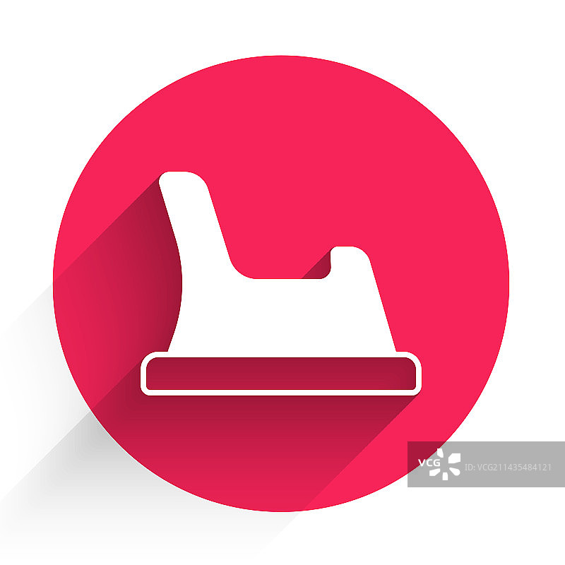 带长阴影的白色婴儿便盆图标图片素材