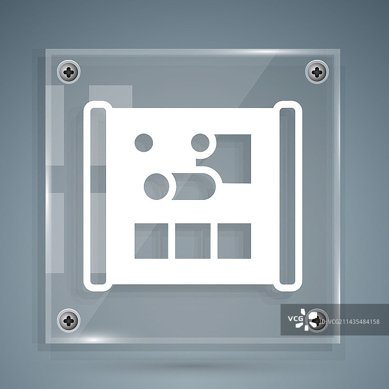 工程图标专用白色坐标纸图片素材