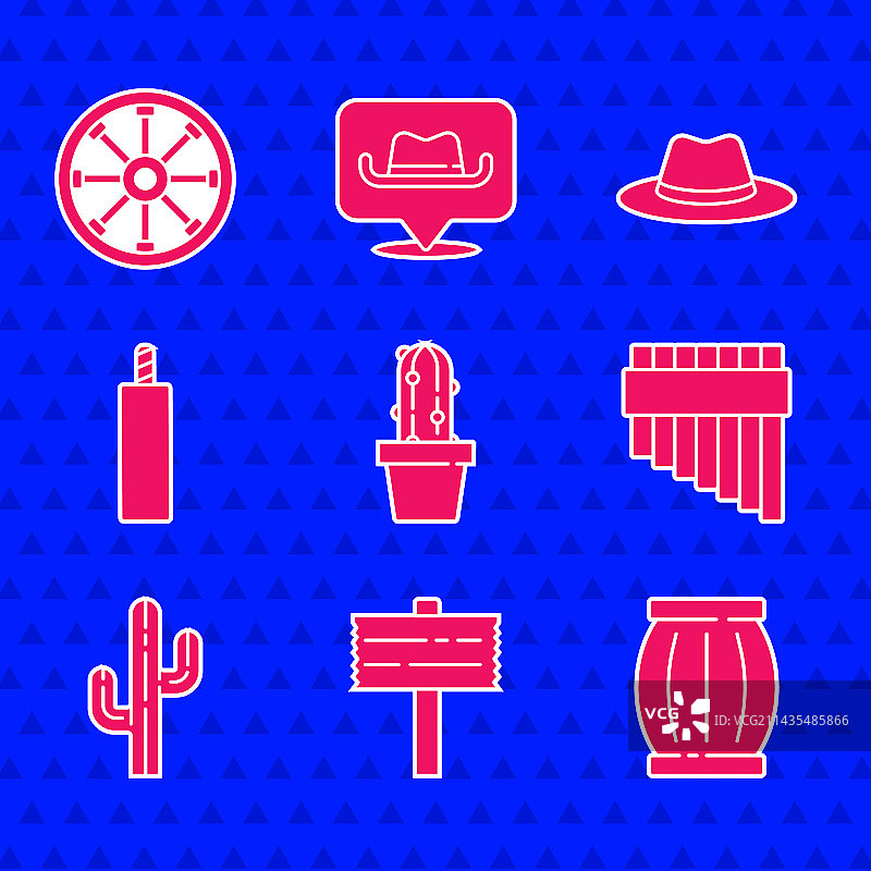 盆栽仙人掌、乌羽玉、道路交通标志图片素材