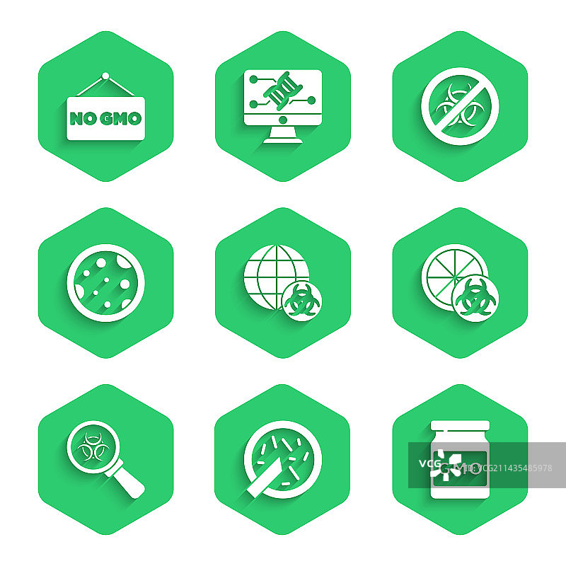 转基因细菌培养皿图片素材