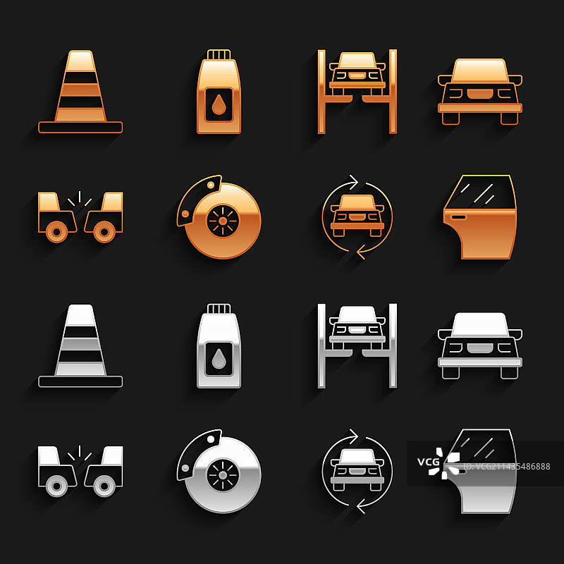 汽车刹车盘及卡钳车门维修图片素材