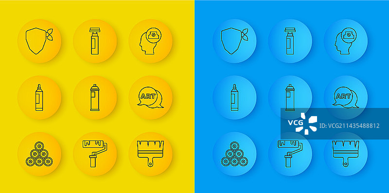 线条喷漆罐记号笔画笔图片素材