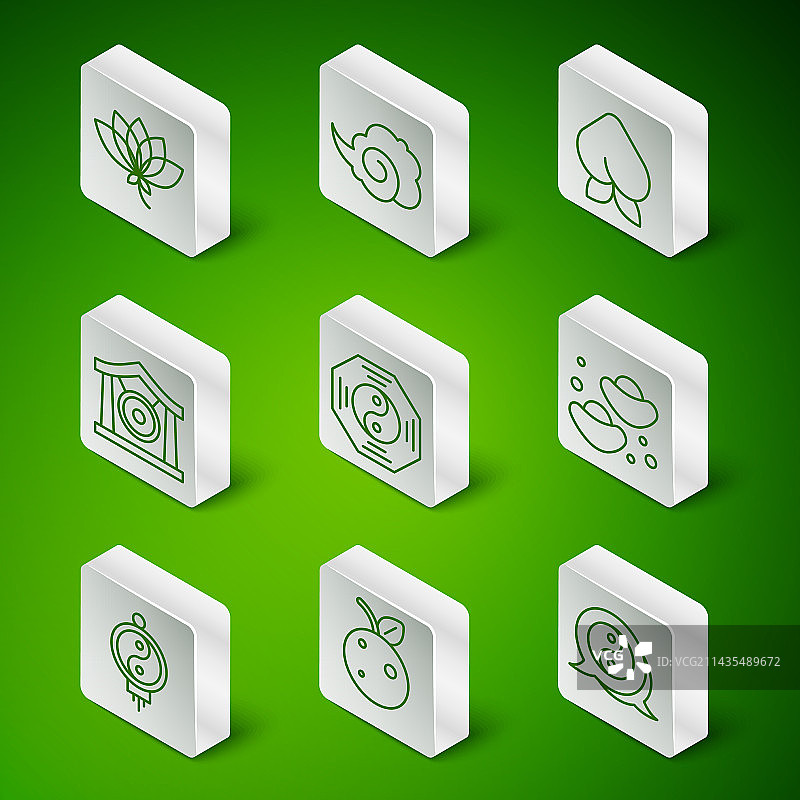 阴阳符号、桃子或油桃图片素材