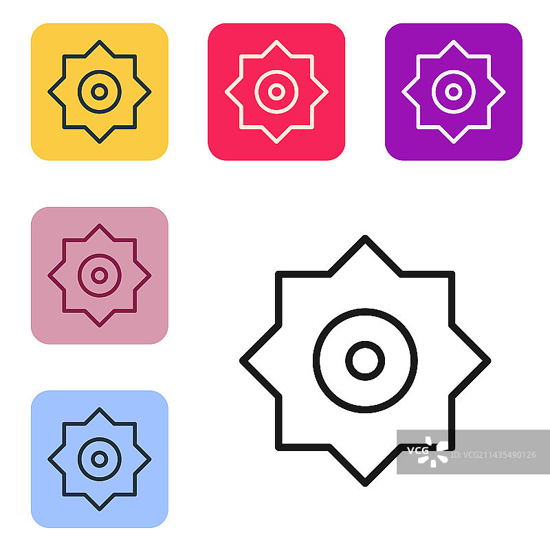 白色背景上的黑色流星图标图片素材