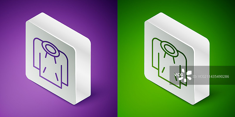 2.5D线条帽衫图标，紫色背景图片素材