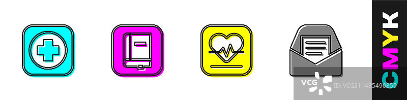 医院标志牌、法律书籍、心率图片素材