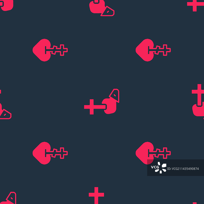 心形宗教十字架和基督教元素图片素材