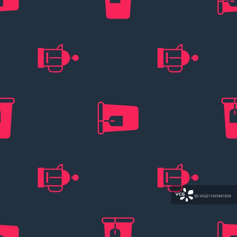 法式滤压壶、茶包和杯子无缝素材图片素材