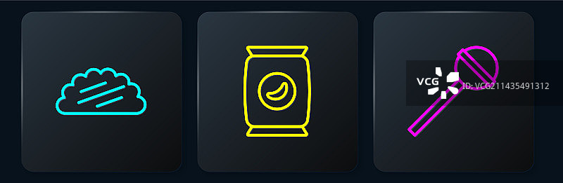 墨西哥卷饼配玉米饼、棒棒糖和袋子图片素材