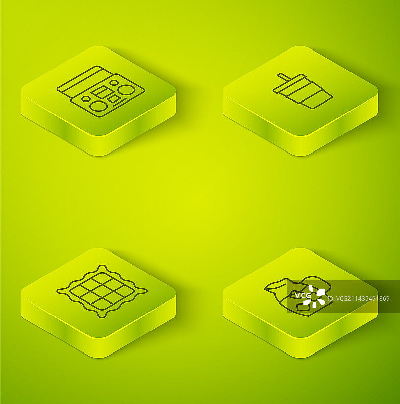 2.5D线条纸杯和水图片素材