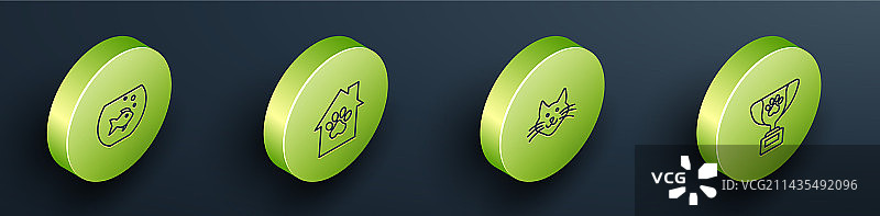 2.5D带鱼宠物房水族箱套装图片素材