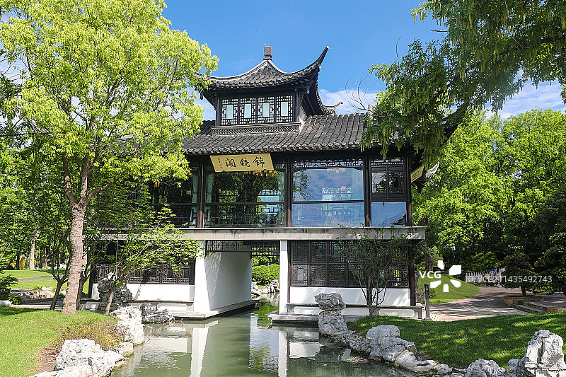 扬州趣园茶社锦镜阁图片素材