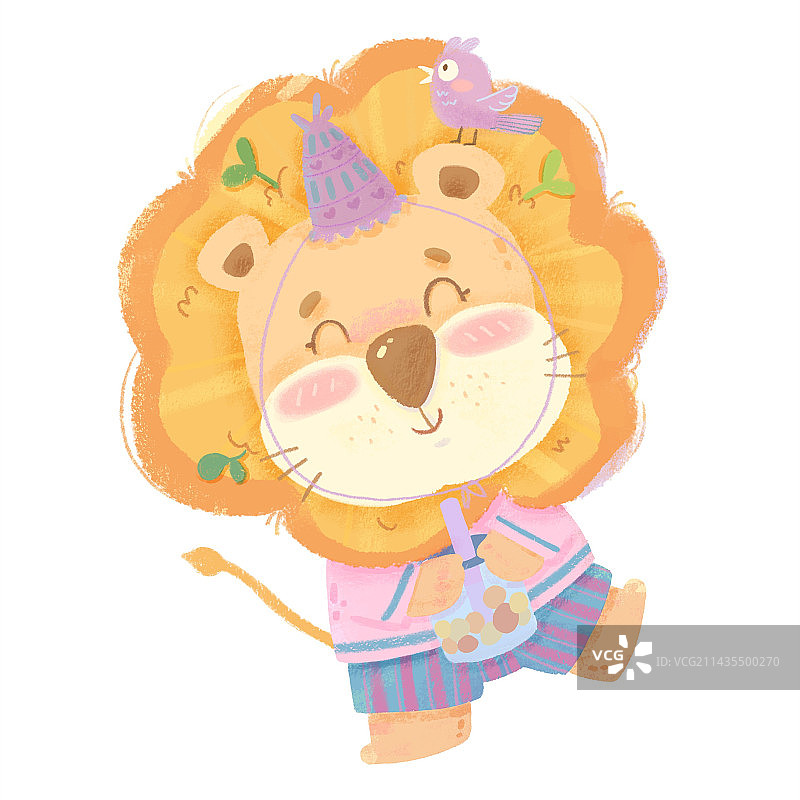 可爱小动物儿童插画商业插画图片素材