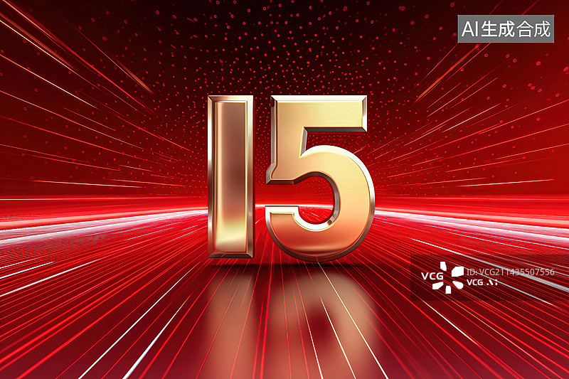 【AI数字艺术】红色背景数字图片素材