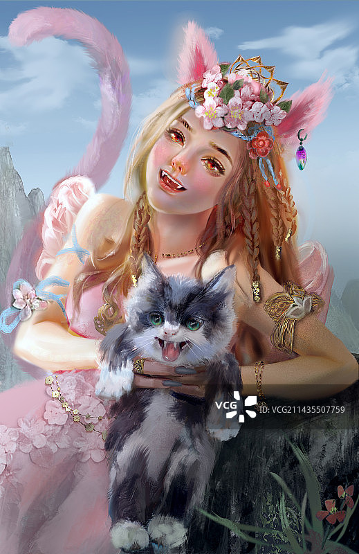 小猫仙图片素材