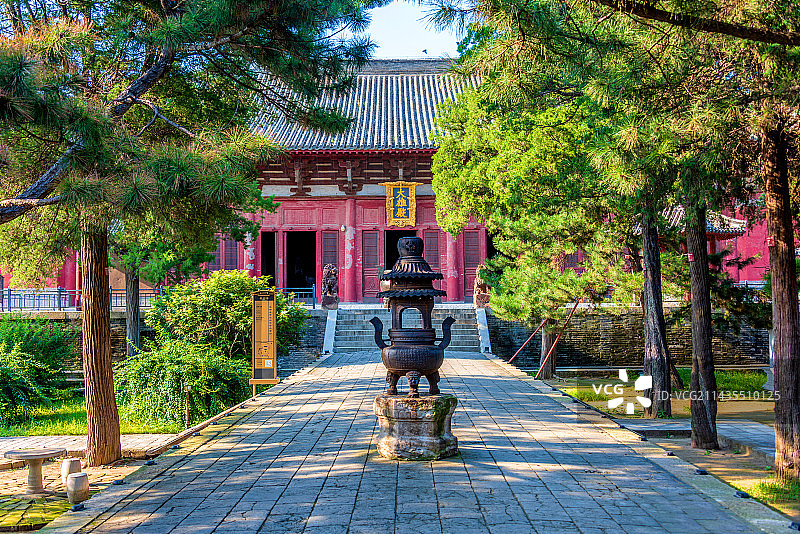 中国辽宁锦州义县奉国寺大雄殿图片素材