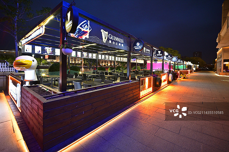 夜市无人餐吧图片素材