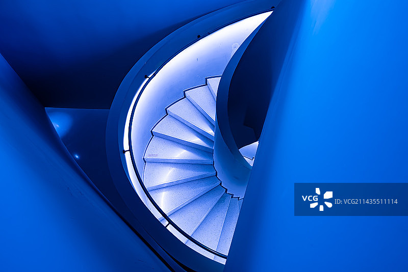 四川省成都市天府美术馆螺旋梯图片素材
