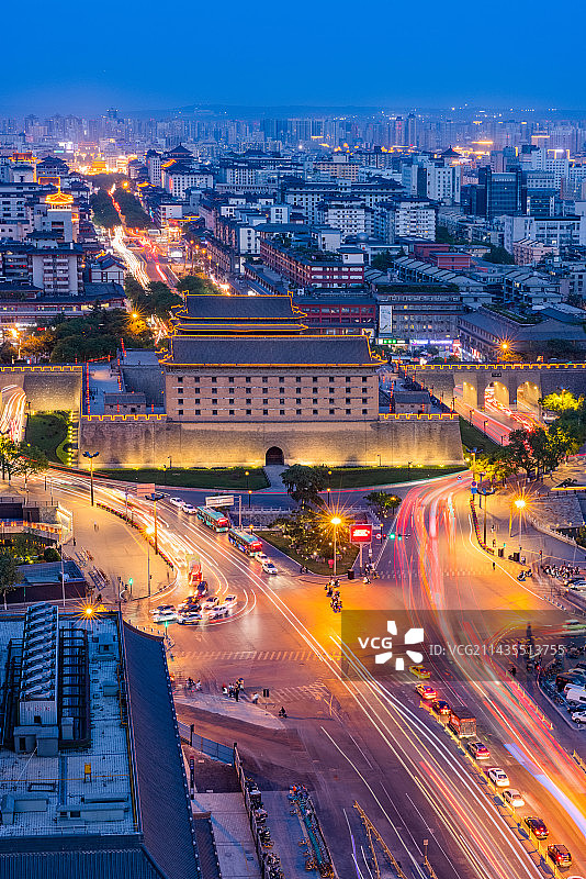 古城西安安定门图片素材