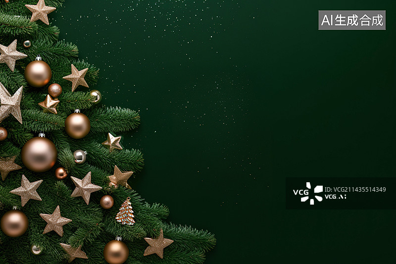 【AI数字艺术】圣诞背景图片素材
