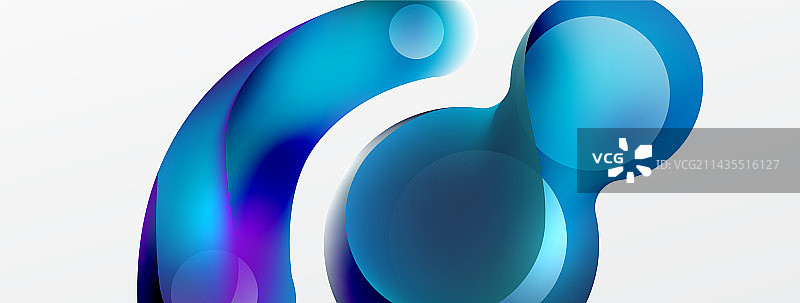 流体抽象背景圆形和圆形图片素材