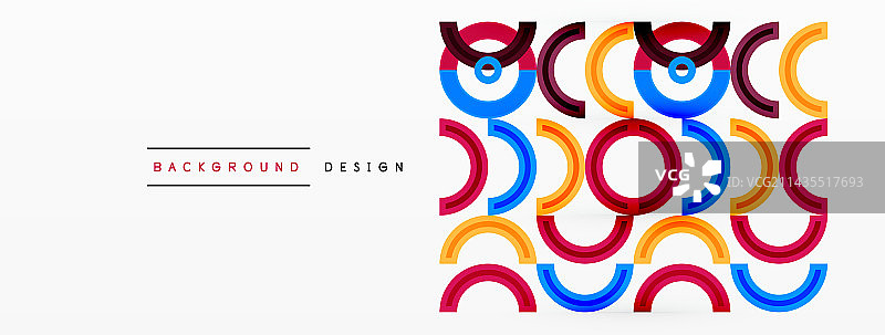 彩色的圆形抽象背景，充满活力图片素材