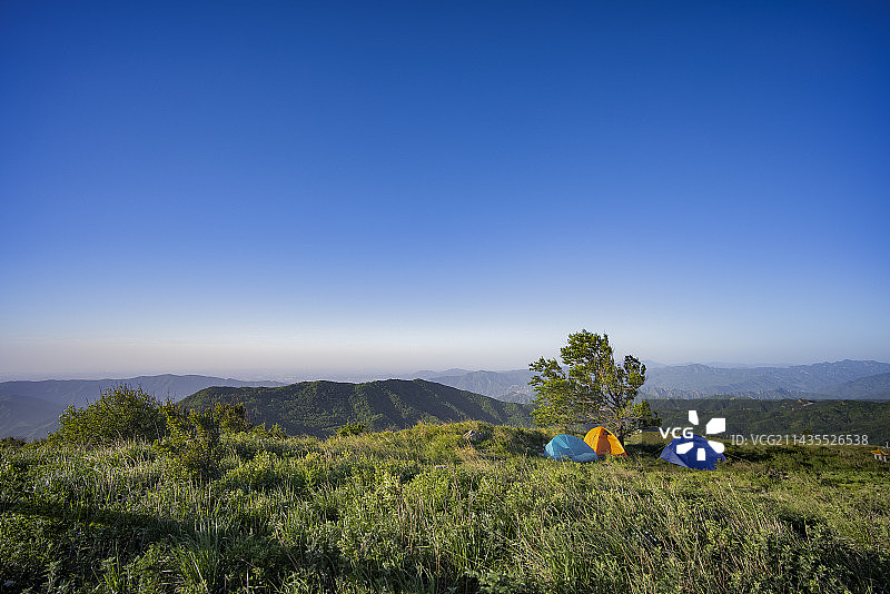 妙峰山露营图片素材