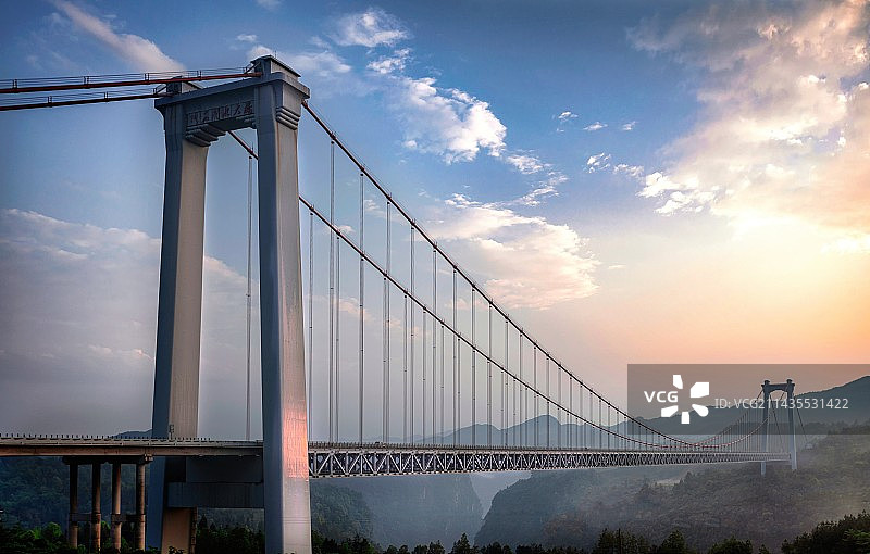 张花澧水大桥图片素材