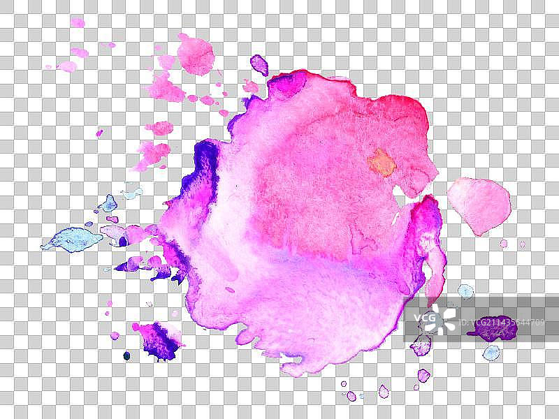 水彩喷溅水墨笔触图片素材