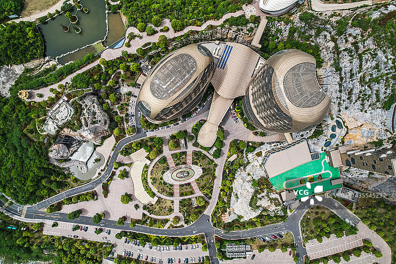 俯瞰蜂巢酒店图片素材