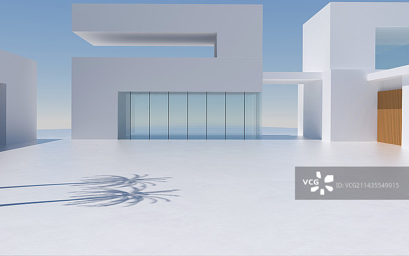 别墅建筑停车场图片素材