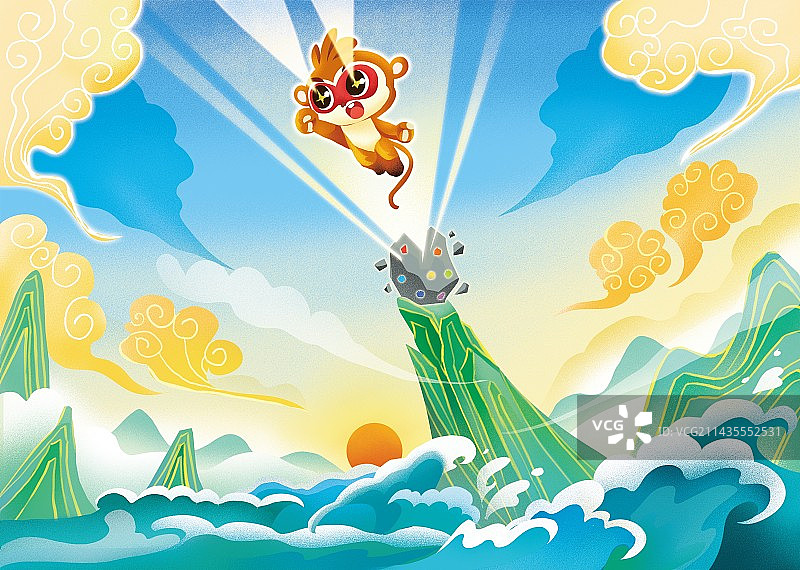 西游记 石猴诞生图片素材