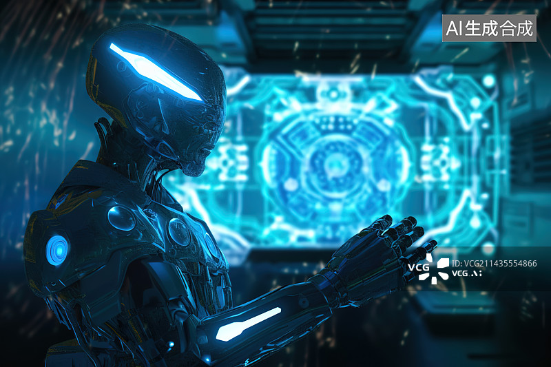 【AI数字艺术】人工智能机器人图片素材